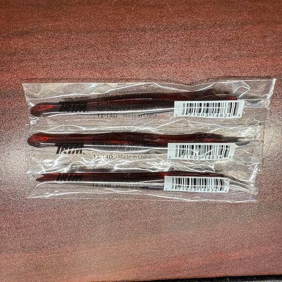 NEW Lot of 3 TRIM Cuticle Remover & Pusher 12-14D Nail Care Tool 3 Pack - Picture 1 of 4